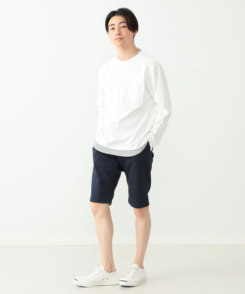 BEAMS HEART（ビームスハート）の「BEAMS HEART / ドットパイピング ショーツ（その他パンツ・メンズ・ホワイト/ダークグリーン/ベージュ/ネイビー・X-LARGE/MEDIUM/LARGE/SMALL）」の5枚目の写真