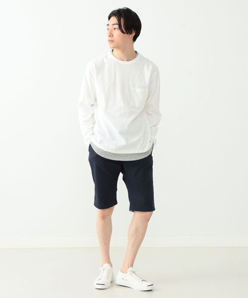 BEAMS HEART（ビームスハート）の「BEAMS HEART / ドットパイピング ショーツ（その他パンツ・メンズ・ホワイト/ダークグリーン/ベージュ/ネイビー・X-LARGE/MEDIUM/LARGE/SMALL）」の6枚目の写真