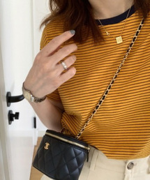 emi+ | 配色ルーズボーダーカットソー(Tシャツ/カットソー)