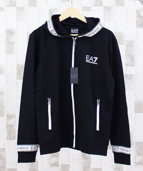 EMPORIO ARMANI EA7（エンポリオアルマーニイーエーセブン）の「ロゴラバープリント スウェット 上下 セットアップ 「3KPM25PJ05Z/3KPP51PJ05Z」（パーカー・メンズ・ブラック・S/M/XL/L）」の6枚目の写真