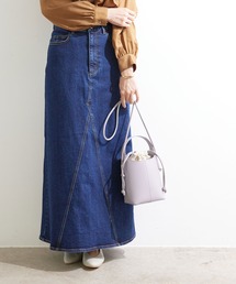 ROPE' | 【21AW】【一部WEB限定】【セットアップ対応】デニムセミフレアマキシスカート(デニムスカート)