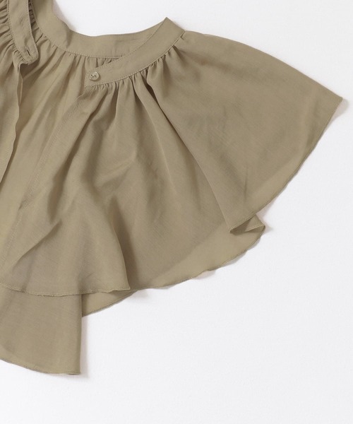 KBF（ケイビーエフ）の「つけ襟マルチWAYギャザーブラウス（シャツ/ブラウス・レディース・ベージュ系その他/ブラック/アイボリー・ONE）」の7枚目の写真