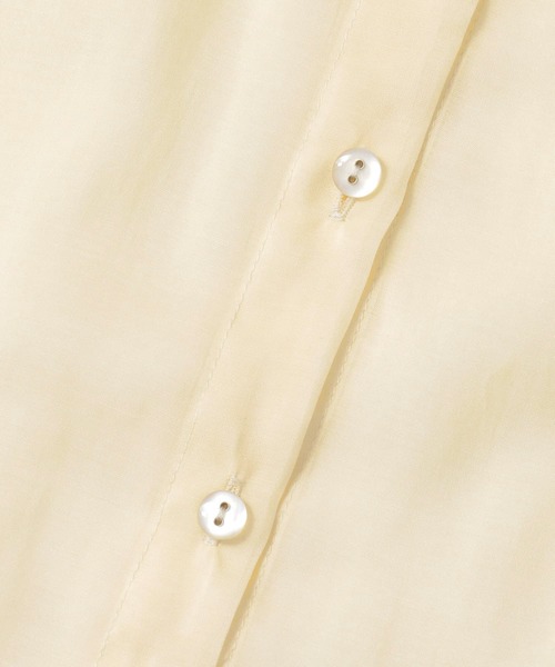 KBF（ケイビーエフ）の「つけ襟マルチWAYギャザーブラウス（シャツ/ブラウス・レディース・ベージュ系その他/ブラック/アイボリー・ONE）」の4枚目の写真