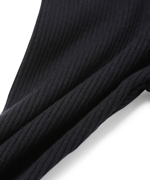 ROPE' PICNIC(ロペピクニック)の「リブストレッチニットレギンス(レギンス/スパッツ・レディース・ブラック/チャコールグレー/ベージュ・FREE)」の8枚目の写真