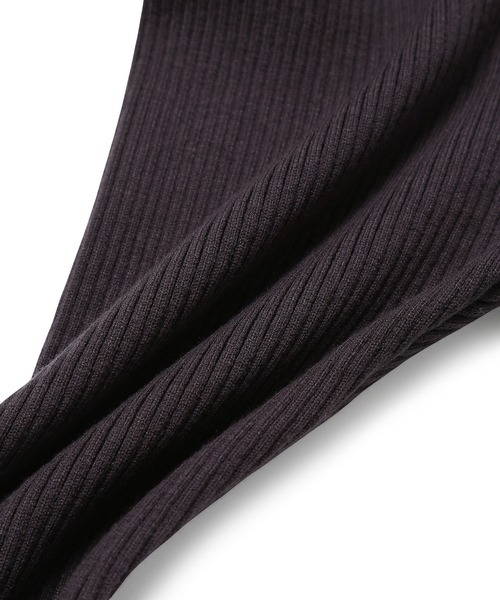 ROPE' PICNIC(ロペピクニック)の「リブストレッチニットレギンス(レギンス/スパッツ・レディース・ブラック/チャコールグレー/ベージュ・FREE)」の6枚目の写真