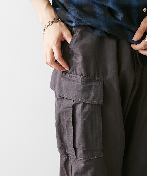 DISCOAT(ディスコート)の「リップストップカーゴパンツ(カーゴパンツ・メンズ・チャコールグレー/カーキ・MEDIUM/LARGE)」の14枚目の写真