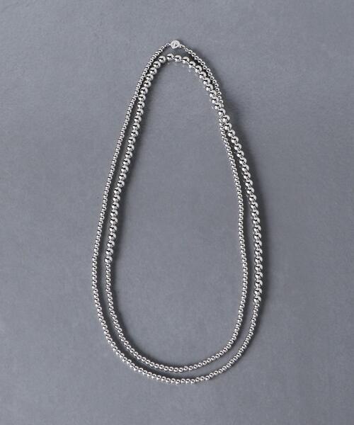 UNITED ARROWS（ユナイテッドアローズ）の「＜UNITED ARROWS＞MIX MT/BALL 110 ネックレス（ネックレス・レディース・シルバー・FREE）」の3枚目の写真