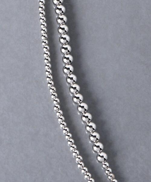 UNITED ARROWS（ユナイテッドアローズ）の「＜UNITED ARROWS＞MIX MT/BALL 110 ネックレス（ネックレス・レディース・シルバー・FREE）」の5枚目の写真