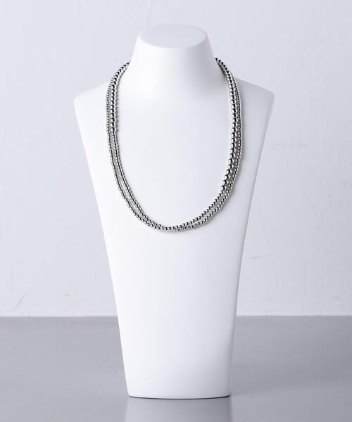 UNITED ARROWS（ユナイテッドアローズ）の「＜UNITED ARROWS＞MIX MT/BALL 110 ネックレス（ネックレス・レディース・シルバー・FREE）」の6枚目の写真