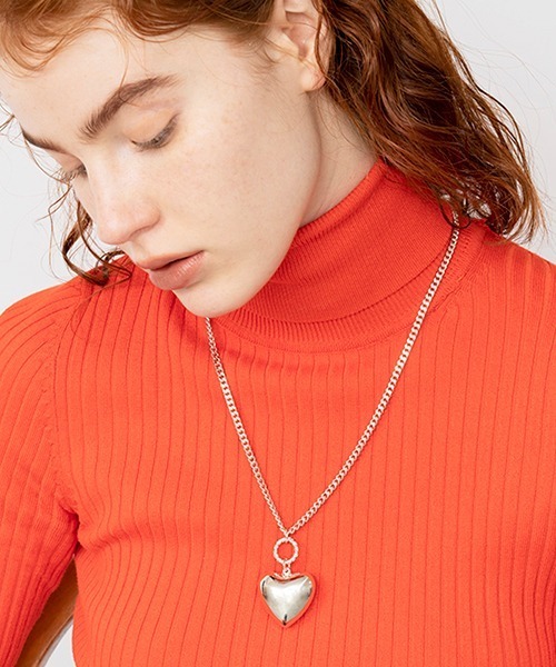 Casselini（キャセリーニ）の「Casselini(キャセリーニ)ビッグハートネックレス（ネックレス・レディース・ゴールド/ブラック/シルバー・FREE）」の9枚目の写真