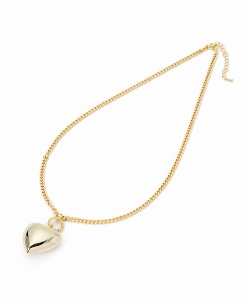 Casselini（キャセリーニ）の「Casselini(キャセリーニ)ビッグハートネックレス（ネックレス・レディース・ゴールド/ブラック/シルバー・FREE）」の13枚目の写真