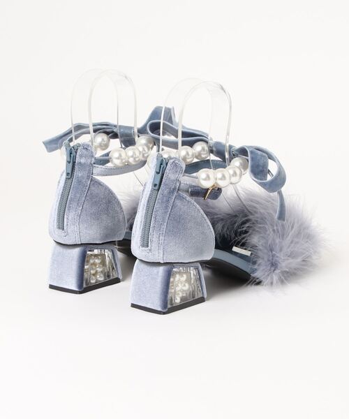 Swankiss(スワンキス)の「EV feather ballet mulle(サンダル・レディース・ベージュ/ブルー/ブラック/ピンク・MEDIUM/LARGE)」の5枚目の写真