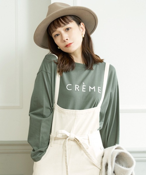 coca（coca）（コカ）の「クルーネックアソートプリントロンTee（Tシャツ/カットソー・レディース・ブラック/ホワイト/カーキ/ホワイト系その他・L/M）」の4枚目の写真