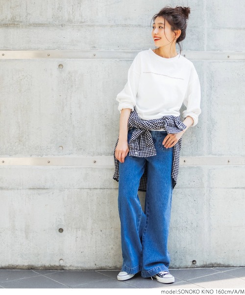 coca（coca）（コカ）の「クルーネックアソートプリントロンTee（Tシャツ/カットソー・レディース・ブラック/ホワイト/カーキ/ホワイト系その他・L/M）」の10枚目の写真