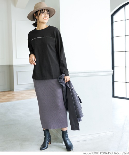 coca（coca）（コカ）の「クルーネックアソートプリントロンTee（Tシャツ/カットソー・レディース・ブラック/ホワイト/カーキ/ホワイト系その他・L/M）」の12枚目の写真