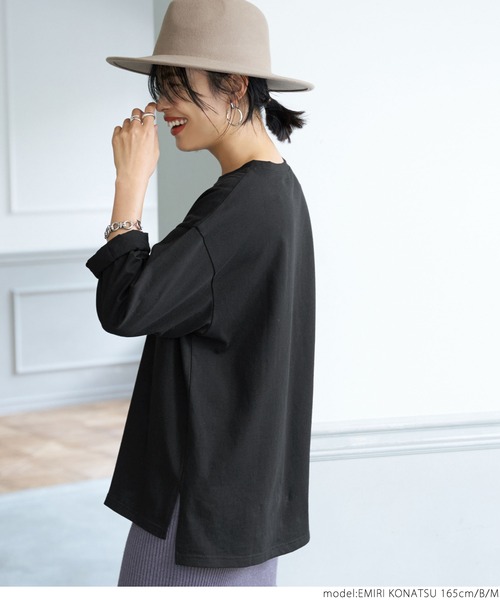 coca（coca）（コカ）の「クルーネックアソートプリントロンTee（Tシャツ/カットソー・レディース・ブラック/ホワイト/カーキ/ホワイト系その他・L/M）」の14枚目の写真