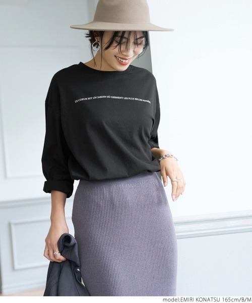 coca（coca）（コカ）の「クルーネックアソートプリントロンTee（Tシャツ/カットソー・レディース・ブラック/ホワイト/カーキ/ホワイト系その他・L/M）」の16枚目の写真