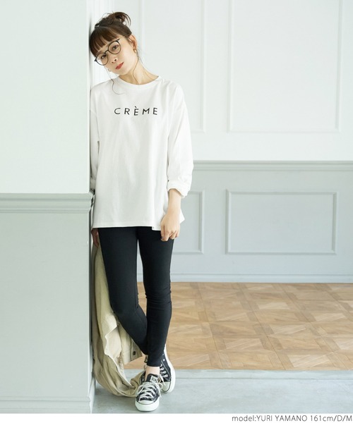 coca（coca）（コカ）の「クルーネックアソートプリントロンTee（Tシャツ/カットソー・レディース・ブラック/ホワイト/カーキ/ホワイト系その他・L/M）」の20枚目の写真