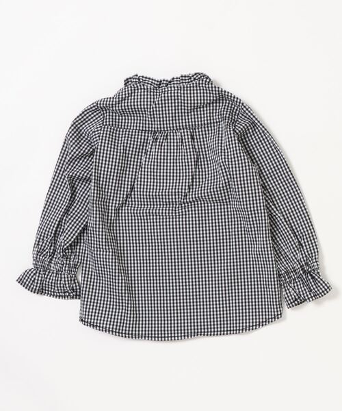RUGGEDWORKS（ラゲッドワークス）の「スタンドフリルブラウス（シャツ/ブラウス・キッズ・オフホワイト/ブラック・90/100/110/120/130/140/150）」の6枚目の写真