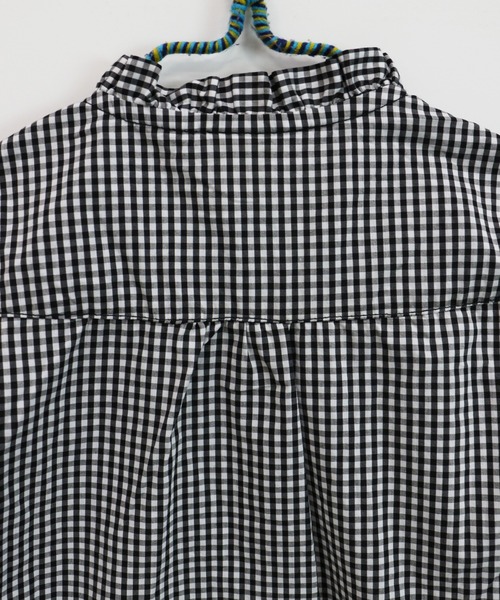 RUGGEDWORKS（ラゲッドワークス）の「スタンドフリルブラウス（シャツ/ブラウス・キッズ・オフホワイト/ブラック・90/100/110/120/130/140/150）」の8枚目の写真