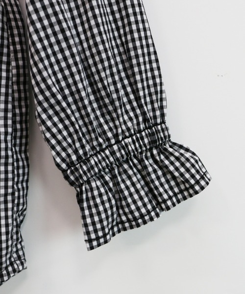RUGGEDWORKS（ラゲッドワークス）の「スタンドフリルブラウス（シャツ/ブラウス・キッズ・オフホワイト/ブラック・90/100/110/120/130/140/150）」の7枚目の写真