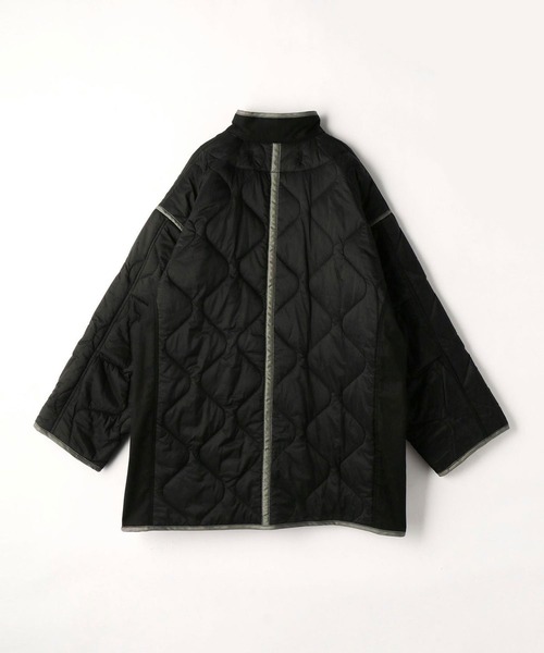179/WG（イチナナキュウダブルジー）の「異素材切り替えキルティングコート（その他アウター・レディース・ブラック/オフホワイト/カーキ・MEDIUM）」の20枚目の写真