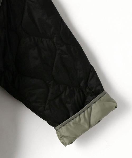 179/WG（イチナナキュウダブルジー）の「異素材切り替えキルティングコート（その他アウター・レディース・ブラック/オフホワイト/カーキ・MEDIUM）」の18枚目の写真
