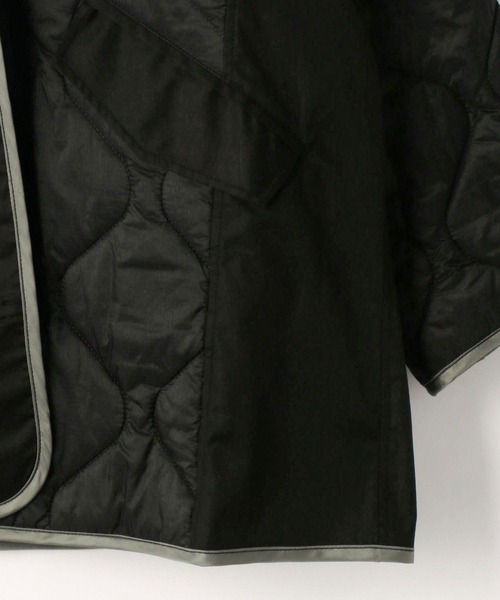 179/WG（イチナナキュウダブルジー）の「異素材切り替えキルティングコート（その他アウター・レディース・ブラック/オフホワイト/カーキ・MEDIUM）」の8枚目の写真