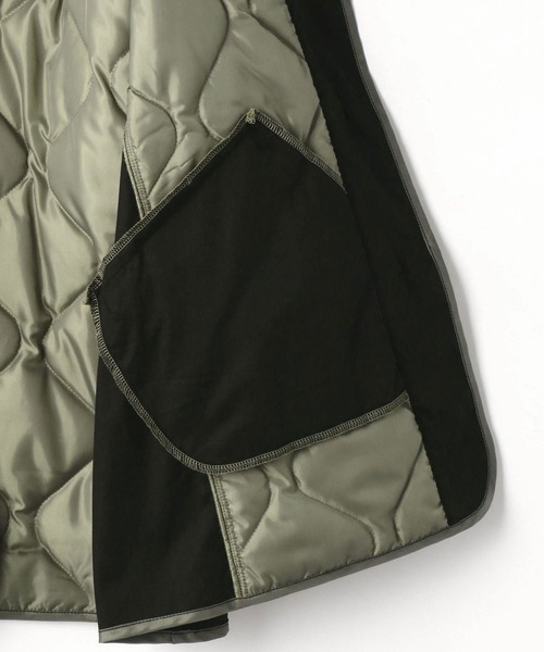 179/WG（イチナナキュウダブルジー）の「異素材切り替えキルティングコート（その他アウター・レディース・ブラック/オフホワイト/カーキ・MEDIUM）」の21枚目の写真