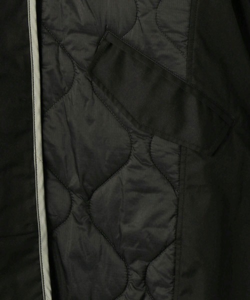 179/WG（イチナナキュウダブルジー）の「異素材切り替えキルティングコート（その他アウター・レディース・ブラック/オフホワイト/カーキ・MEDIUM）」の16枚目の写真