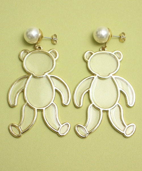 didizizi（ディディジジ）の「BEARパール　ピアス/イヤリング（ピアス（両耳用）・レディース・シルバー/ゴールド/シルバー系その他/ゴールド系その他・FREE/MEDIUM）」の22枚目の写真