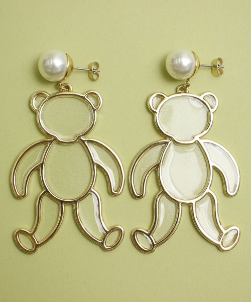 didizizi（ディディジジ）の「BEARパール　ピアス/イヤリング（ピアス（両耳用）・レディース・シルバー/ゴールド/シルバー系その他/ゴールド系その他・FREE/MEDIUM）」の17枚目の写真