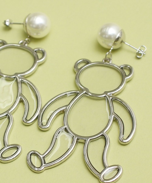 didizizi（ディディジジ）の「BEARパール　ピアス/イヤリング（ピアス（両耳用）・レディース・シルバー/ゴールド/シルバー系その他/ゴールド系その他・FREE/MEDIUM）」の21枚目の写真