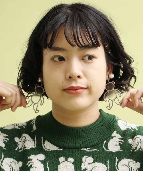 didizizi（ディディジジ）の「BEARパール　ピアス/イヤリング（ピアス（両耳用）・レディース・シルバー/ゴールド/シルバー系その他/ゴールド系その他・FREE/MEDIUM）」の15枚目の写真