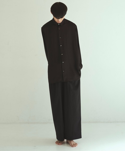 Utusiyo(ウツシヨ)の「oversized shirt 煙霞(シャツ/ブラウス・メンズ・ホワイト/ブラック・FREE)」の12枚目の写真