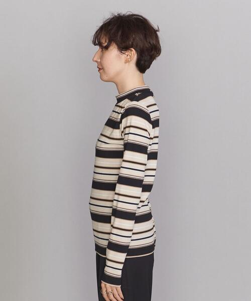 BEAUTY&YOUTH UNITED ARROWS(ビューティーアンドユースユナイテッドアローズ)の「BY マルチボーダーロングスリーブカットソー(Tシャツ/カットソー・レディース・ブラック/パープル/ブラウン・FREE)」の5枚目の写真