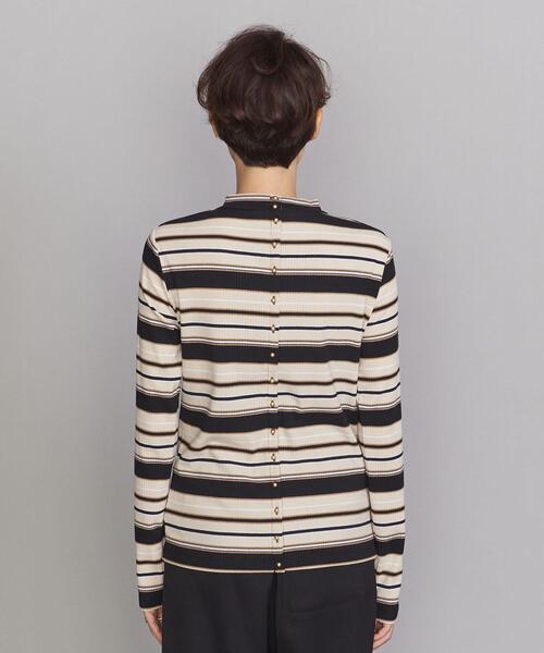 BEAUTY&YOUTH UNITED ARROWS(ビューティーアンドユースユナイテッドアローズ)の「BY マルチボーダーロングスリーブカットソー(Tシャツ/カットソー・レディース・ブラック/パープル/ブラウン・FREE)」の6枚目の写真