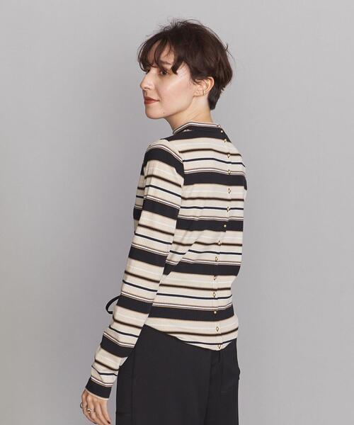 BEAUTY&YOUTH UNITED ARROWS(ビューティーアンドユースユナイテッドアローズ)の「BY マルチボーダーロングスリーブカットソー(Tシャツ/カットソー・レディース・ブラック/パープル/ブラウン・FREE)」の7枚目の写真