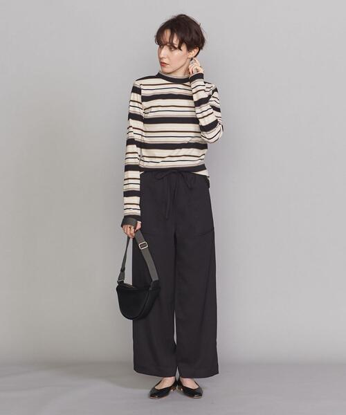 BEAUTY&YOUTH UNITED ARROWS(ビューティーアンドユースユナイテッドアローズ)の「BY マルチボーダーロングスリーブカットソー(Tシャツ/カットソー・レディース・ブラック/パープル/ブラウン・FREE)」の8枚目の写真