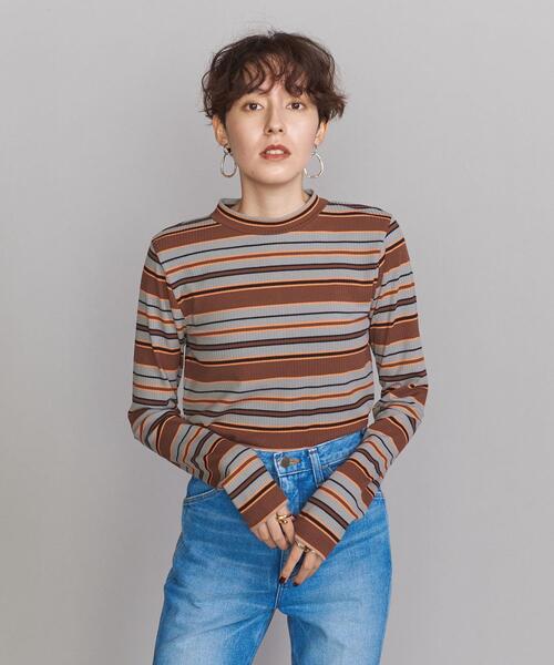 BEAUTY&YOUTH UNITED ARROWS(ビューティーアンドユースユナイテッドアローズ)の「BY マルチボーダーロングスリーブカットソー(Tシャツ/カットソー・レディース・ブラック/パープル/ブラウン・FREE)」の11枚目の写真