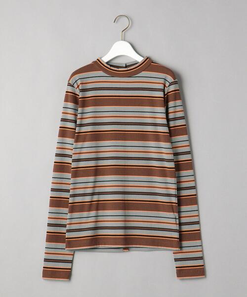 BEAUTY&YOUTH UNITED ARROWS(ビューティーアンドユースユナイテッドアローズ)の「BY マルチボーダーロングスリーブカットソー(Tシャツ/カットソー・レディース・ブラック/パープル/ブラウン・FREE)」の12枚目の写真