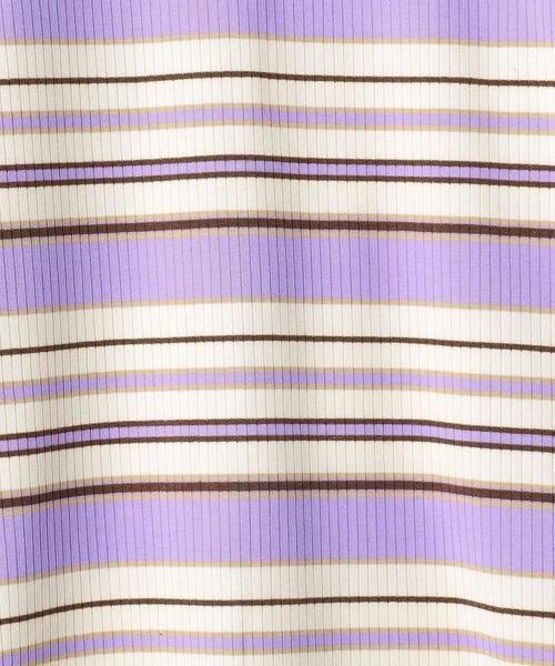 BEAUTY&YOUTH UNITED ARROWS(ビューティーアンドユースユナイテッドアローズ)の「BY マルチボーダーロングスリーブカットソー(Tシャツ/カットソー・レディース・ブラック/パープル/ブラウン・FREE)」の21枚目の写真