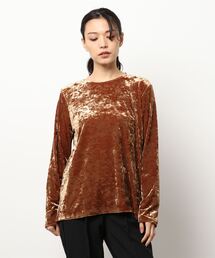 FIL DE FER | blingベロア クルーネックカットソー(Tシャツ/カットソー)