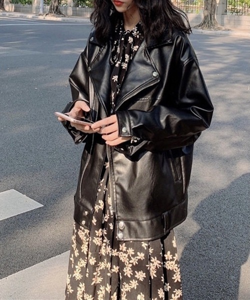 FREE STYLISTS（フリー スタイリスト）の「レザーライダースジャケット