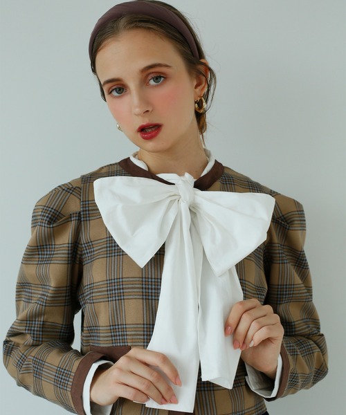 Seemi. byNICECLAUP( シーミーバイナイスクラップ)の「パイピングアソートジャケット〈セットアップスカート有り〉(その他アウター・レディース・グレー系その他/チェック/ブラック系その他・FREE)」の8枚目の写真