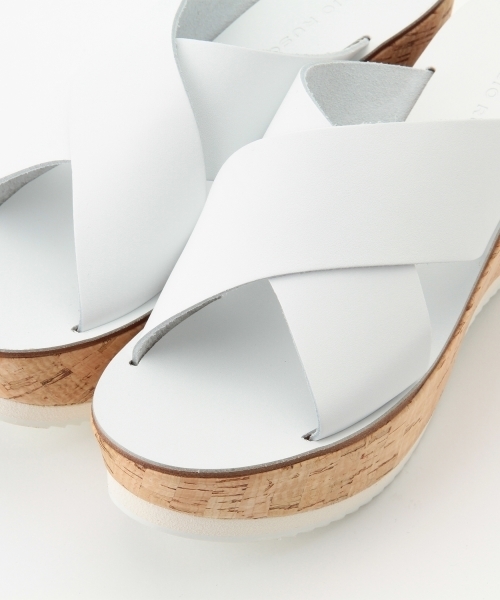 FABIO RUSCONI(ファビオルスコーニ)の「▼FABIO RUSCONI / クロス コルク ウェッジサンダル(サンダル・レディース・ホワイト/オリーブ・35/38/37/36)」の13枚目の写真