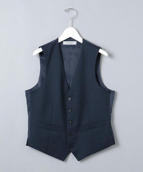 WORK TRIP OUTFITS GREEN LABEL RELAXING（ワークトリップアウトフィッツグリーンレーベル リラクシング）の「WTO TWPU サージ千鳥 5B スーツベスト -ウォッシャブル- ＊＊（スーツベスト・メンズ・ネイビー/ダークグレー・XS/42/XL/50/S/44/XXS/40/L/48/M/46）」の8枚目の写真