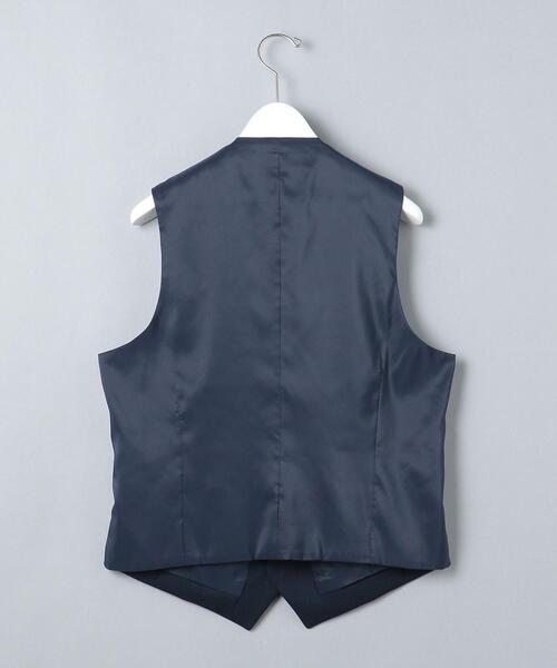 WORK TRIP OUTFITS GREEN LABEL RELAXING（ワークトリップアウトフィッツグリーンレーベル リラクシング）の「WTO TWPU サージ千鳥 5B スーツベスト -ウォッシャブル- ＊＊（スーツベスト・メンズ・ネイビー/ダークグレー・XS/42/XL/50/S/44/XXS/40/L/48/M/46）」の7枚目の写真