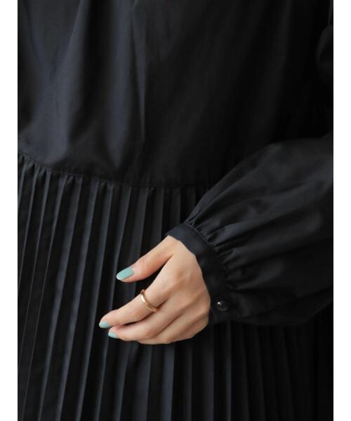 AMERICAN HOLIC(アメリカンホリック)の「SET 裾プリーツブラウス+ポンチベスト(シャツ/ブラウス・レディース・ブラック/オフホワイト・M/L)」の9枚目の写真