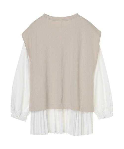 AMERICAN HOLIC(アメリカンホリック)の「SET 裾プリーツブラウス+ポンチベスト(シャツ/ブラウス・レディース・ブラック/オフホワイト・M/L)」の12枚目の写真